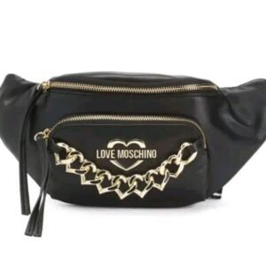 Love Moschino Heart Chain Trim Belt Bag